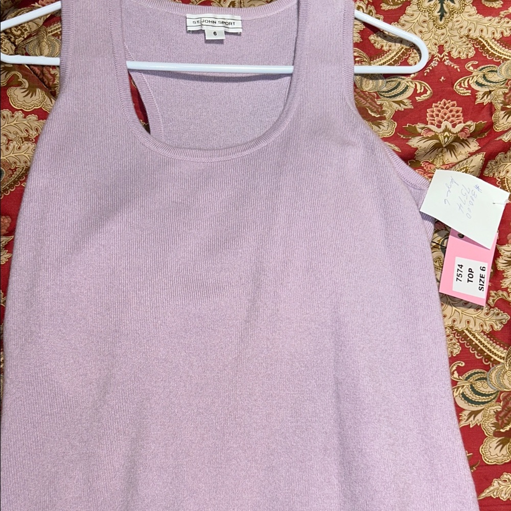 St. John Sport Women's Lavender Tank Top